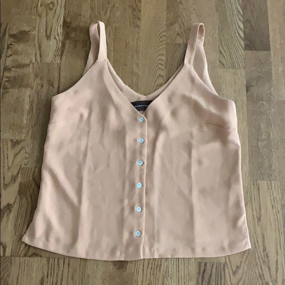 Button down tank top